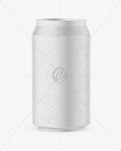 Download Metallic Can With Condensation Mockup In Can Mockups On Yellow Images Object Mockups PSD Mockup Templates