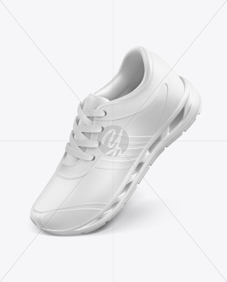 Sneaker Mockup In Apparel Mockups On Yellow Images Object Mockups