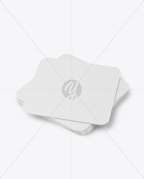 Stack Of Paper Beverage Coasters Mockup In Object Mockups On