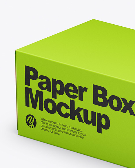 Paper Box Mockup PSD #2