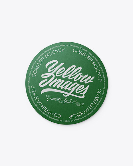 Download Glass Coaster Mockup Yellowimages