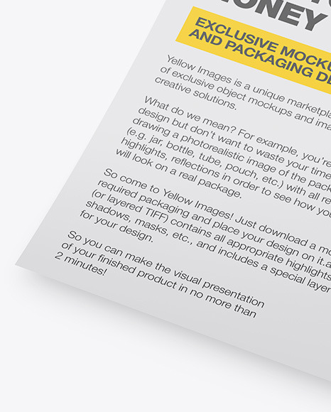 Download A4 Paper Mockup In Stationery Mockups On Yellow Images Object Mockups PSD Mockup Templates