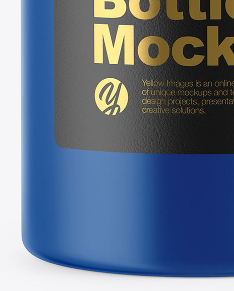 Matte Plastic Bottle Mockup PSD #1