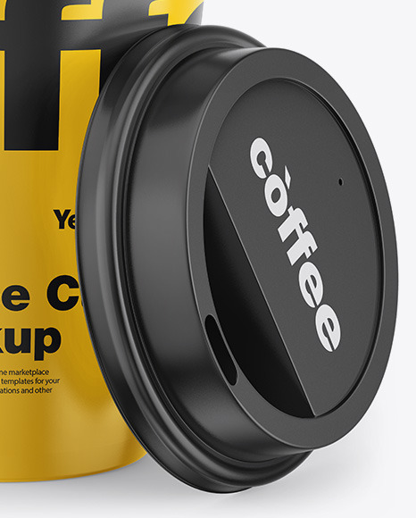 Glossy Coffee Cup Mockup