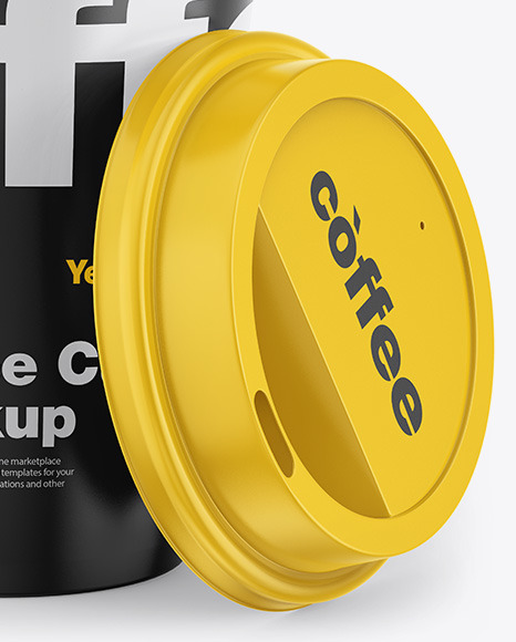 Glossy Coffee Cup Mockup