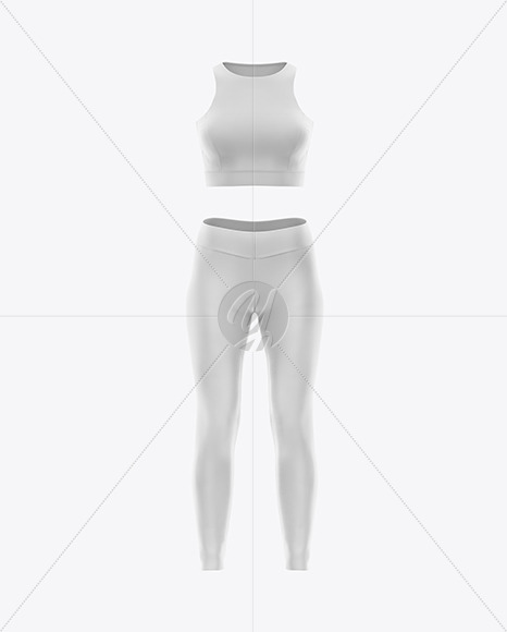 Download Women's Fitness Kit Mockup - Front View in Apparel Mockups ...