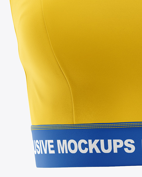 Women S Fitness Kit Mockup Front View In Apparel Mockups On Yellow Images Object Mockups