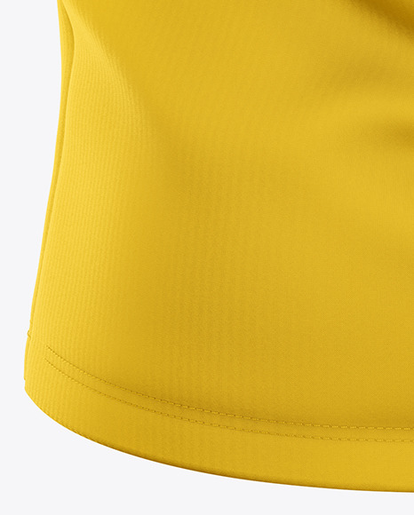 Men s Jersey With V Neck Mockup   Back View PSD #7