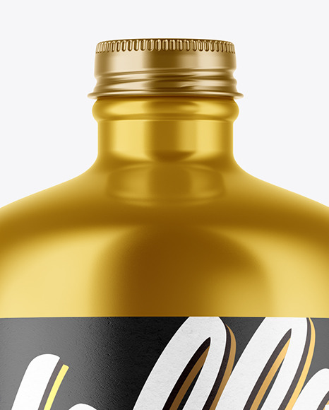 Metallic Bottle Mockup PSD #1