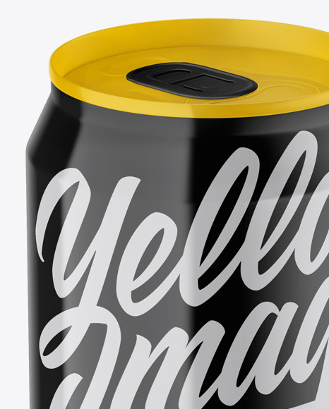 Glossy Can Mockup PSD #2