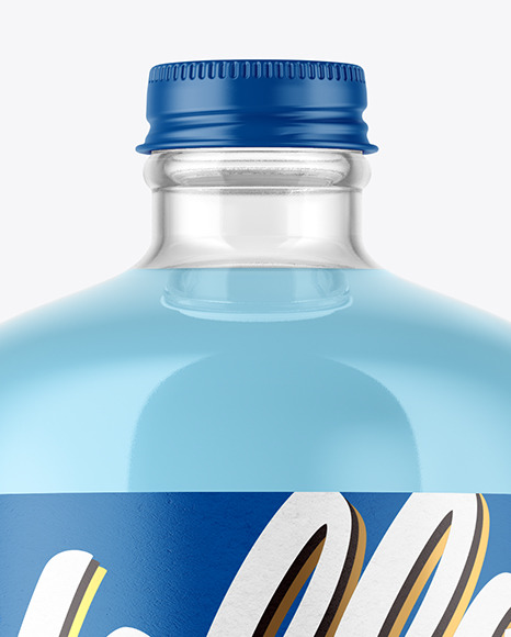 Clear Glass Bottle Mockup PSD #1