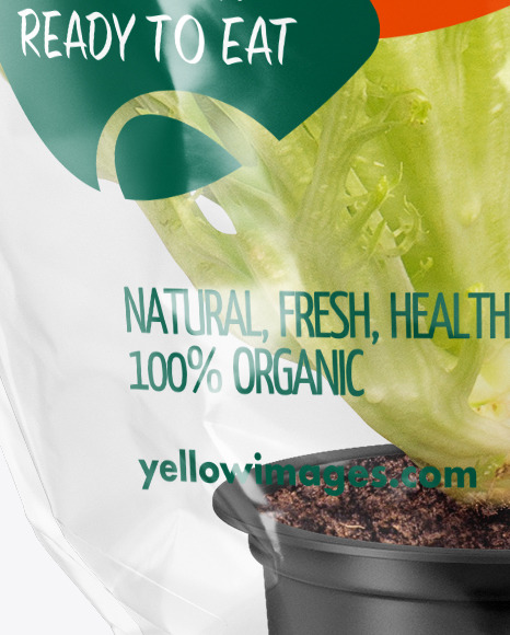 Download Plastic Bag With Salad In Pot Psd Mockup Yellowimages