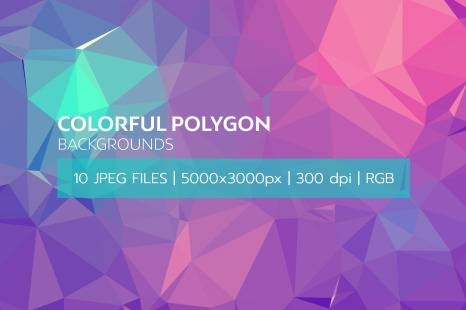 Colorful Polygon Backgrounds