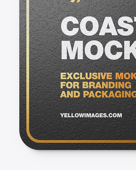 Cork Beverage Coaster Mockup PSD #7