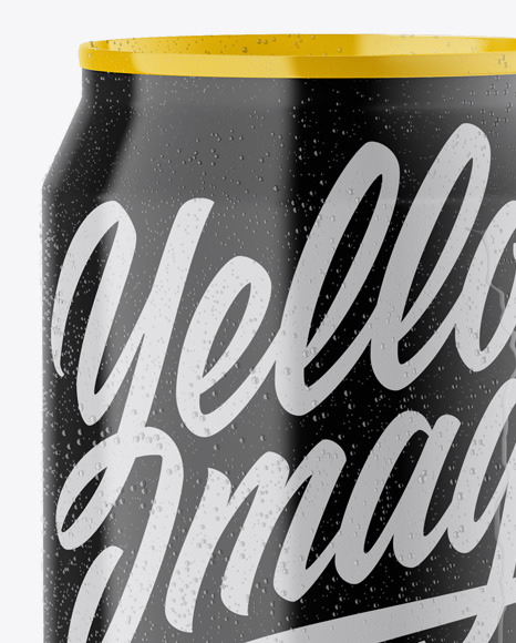 Download Glossy Can With Condensation Mockup In Can Mockups On Yellow Images Object Mockups Yellowimages Mockups