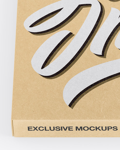 Download Kraft Box Mockup In Box Mockups On Yellow Images Object Mockups PSD Mockup Templates