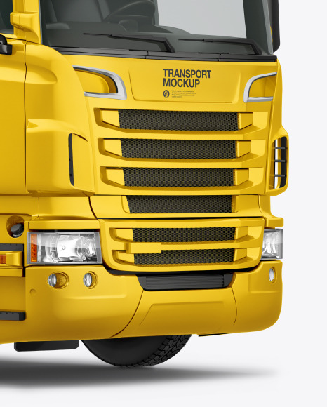 Download Truck Mockup Half Side View In Vehicle Mockups On Yellow Images Object Mockups Yellowimages Mockups