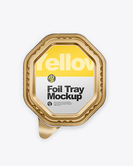 Download Foil Tray Mockup In Tray Platter Mockups On Yellow Images Object Mockups PSD Mockup Templates