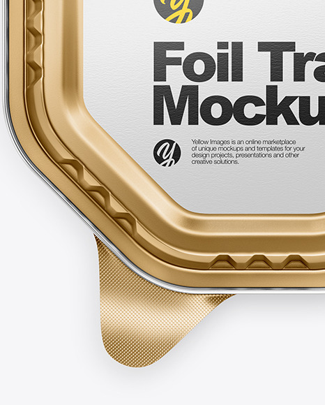 Download Foil Tray Mockup In Tray Platter Mockups On Yellow Images Object Mockups PSD Mockup Templates