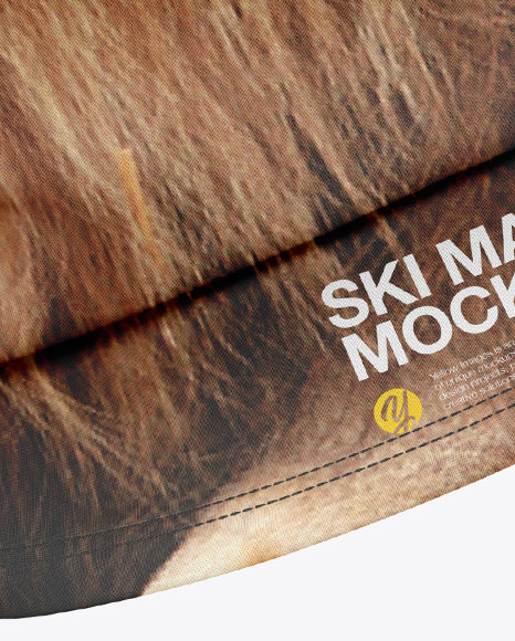 Ski Mask Mockup in Apparel Mockups on Yellow Images Object ...