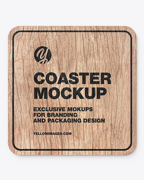 Download Wooden Beverage Coaster Mockup In Stationery Mockups On Yellow Images Object Mockups Yellowimages Mockups