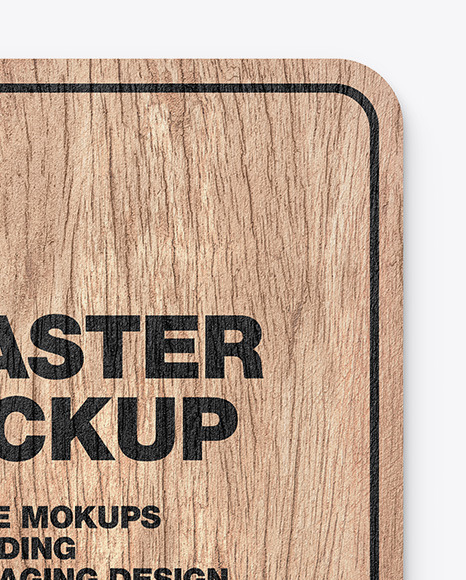 Download Wooden Beverage Coaster Mockup In Stationery Mockups On Yellow Images Object Mockups PSD Mockup Templates