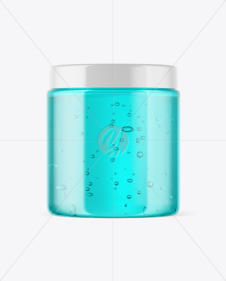 Download Clear Jar With Gel Mockup In Jar Mockups On Yellow Images Object Mockups PSD Mockup Templates