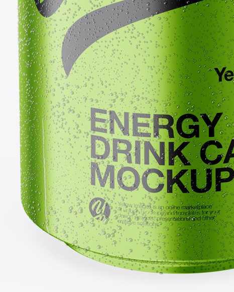 Metallic Can with Condensation Mockup PSD #1