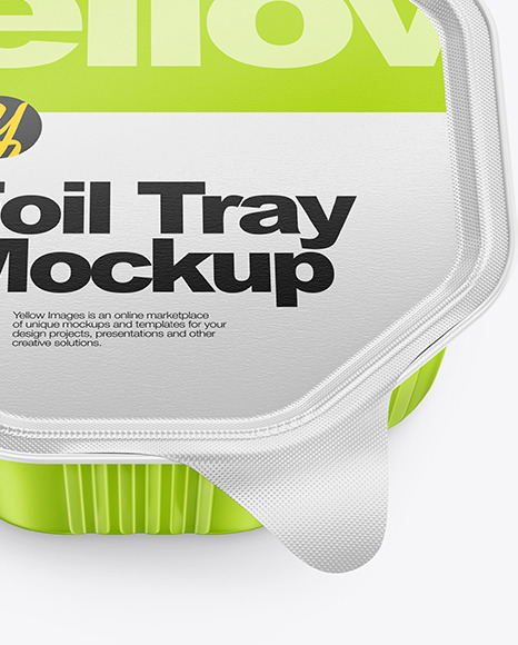 Foil Tray Mockup PSD #1