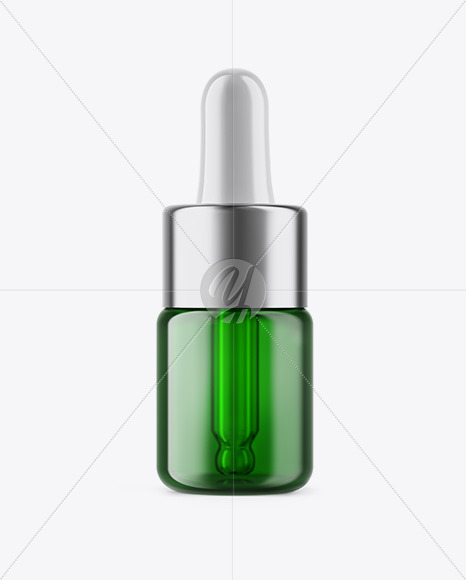 Download 5ml Green Glass Dropper Bottle In Bottle Mockups On Yellow Images Object Mockups PSD Mockup Templates