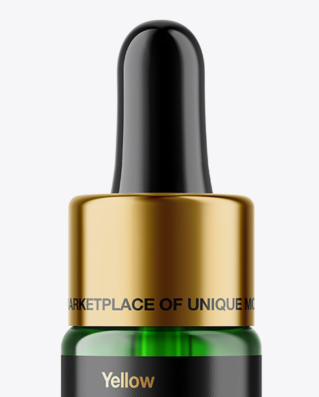 Download 5ml Green Glass Dropper Bottle In Bottle Mockups On Yellow Images Object Mockups Yellowimages Mockups