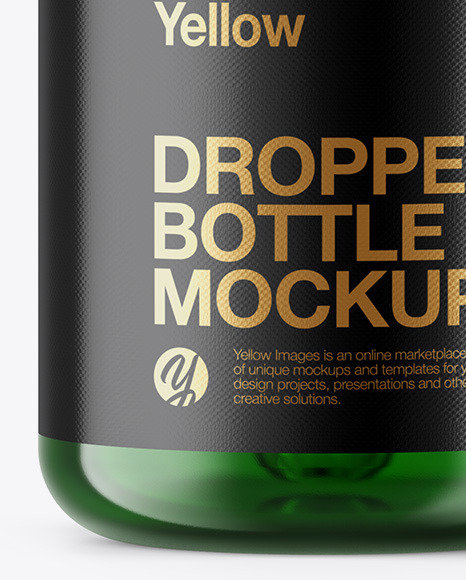 Download 5ml Green Glass Dropper Bottle In Bottle Mockups On Yellow Images Object Mockups Yellowimages Mockups