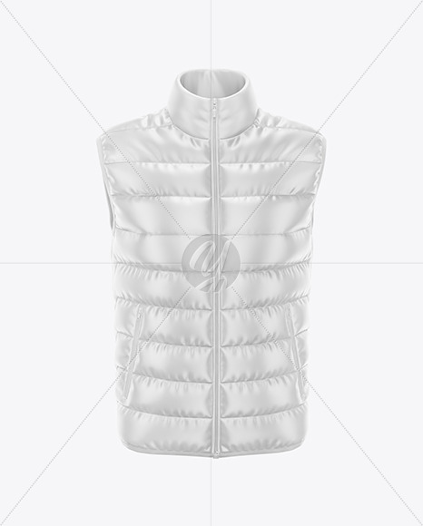 Men S Down Vest Mockup Back Half Side View In Apparel Mockups On Yellow Images Object Mockups