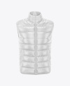 Download Men S Down Vest Mockup Front View In Apparel Mockups On Yellow Images Object Mockups