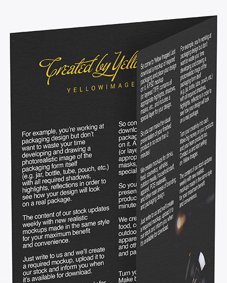 Textured A5 Brochure Mockup PSD #2