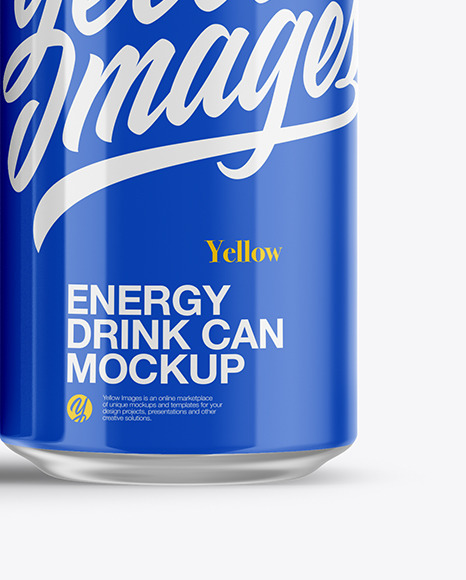 Glossy Cans Mockup PSD #6