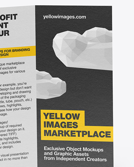 Textured Brochure Mockup PSD #1