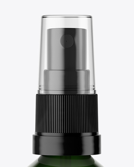 Green Spray Bottle Mockup PSD #2