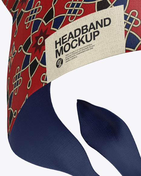 Download Headband Mockup in Apparel Mockups on Yellow Images Object ...