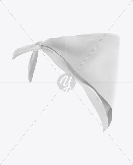 Download Bandana Mockup Half Side View In Apparel Mockups On Yellow Images Object Mockups