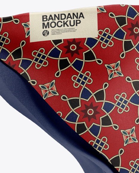 Download Bandana Mockup in Apparel Mockups on Yellow Images Object Mockups