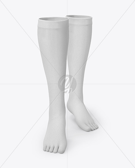 Long Toe Socks Mockup In Apparel Mockups On Yellow Images Object Mockups