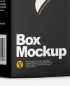 Green Glass Bottle w/ Box Mockup