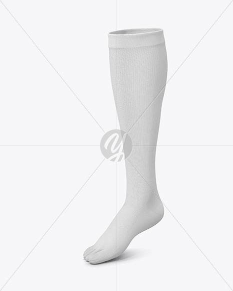 Download Long Toe Sock Mockup in Apparel Mockups on Yellow Images ...