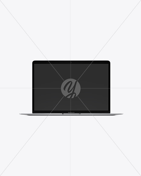 Download Silver Macbook Air Mockup In Device Mockups On Yellow Images Object Mockups PSD Mockup Templates