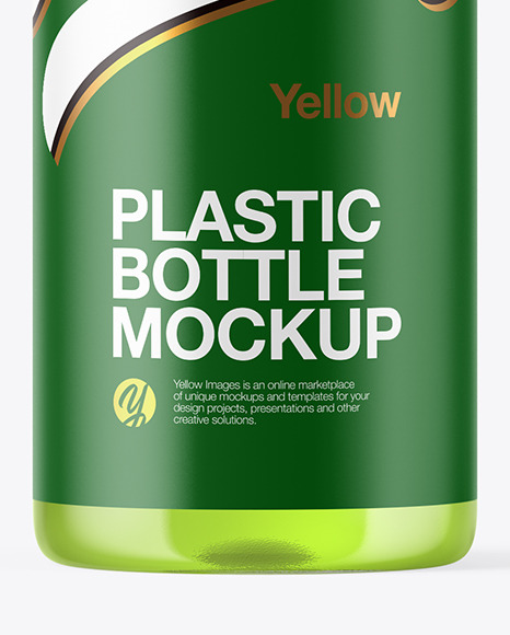Clear Plastic Bottle Mockup PSD #1