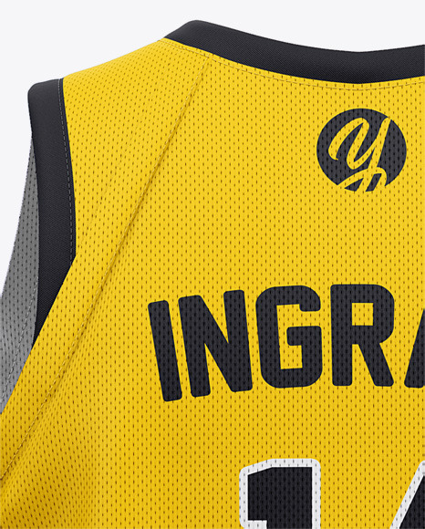 Men S Basketball Kit Mockup Back View Of Basketball Jersey And Shorts In Apparel Mockups On Yellow Images Object Mockups