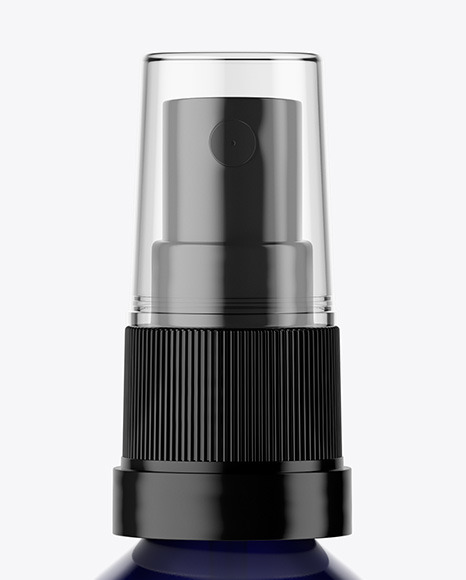 Blue Spray Bottle Mockup PSD #2