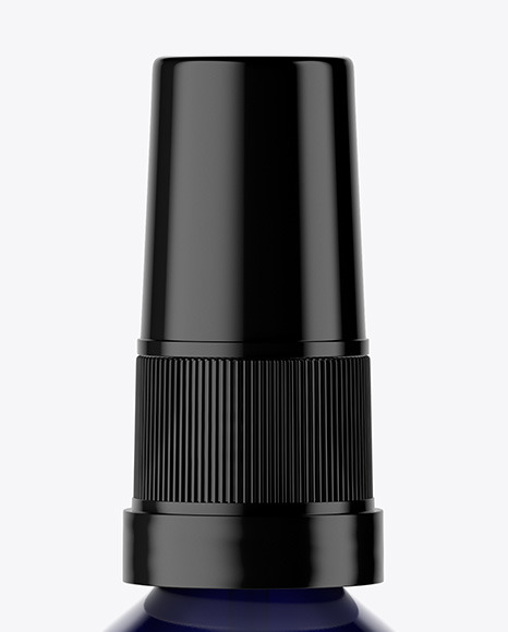 Blue Spray Bottle Mockup PSD #1