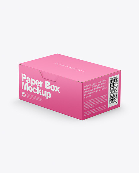 Download Paper Box Mockup In Box Mockups On Yellow Images Object Mockups